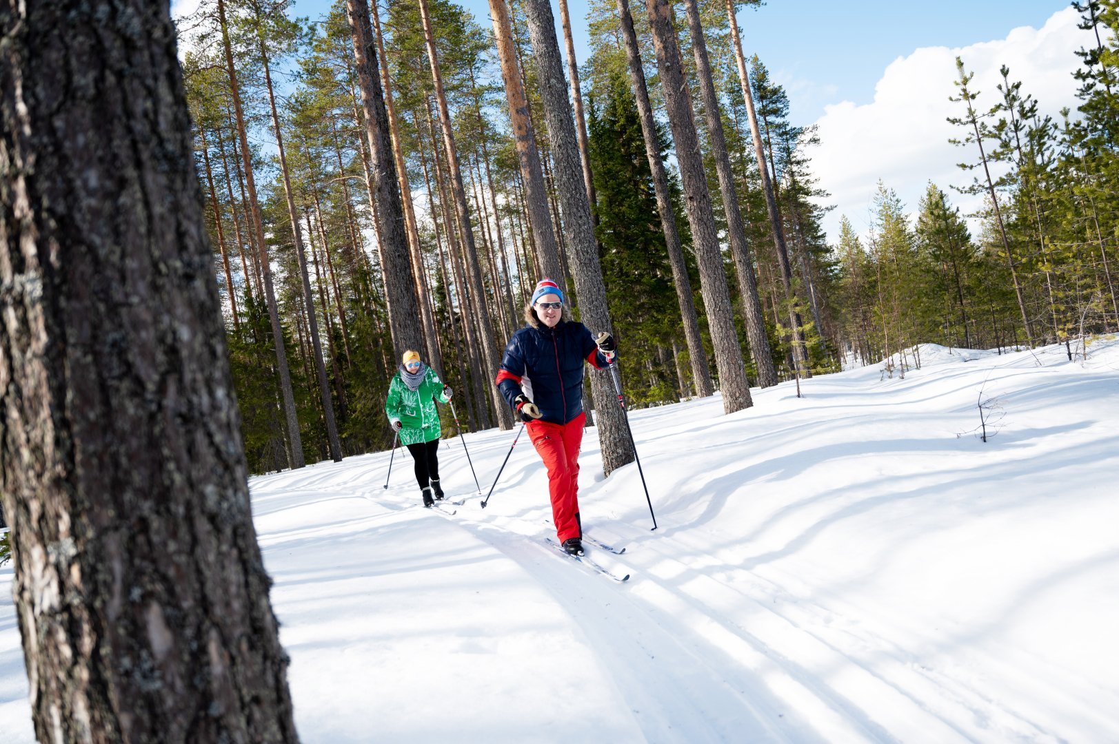 Explore untouched wilderness on our cross-country skiing tours
